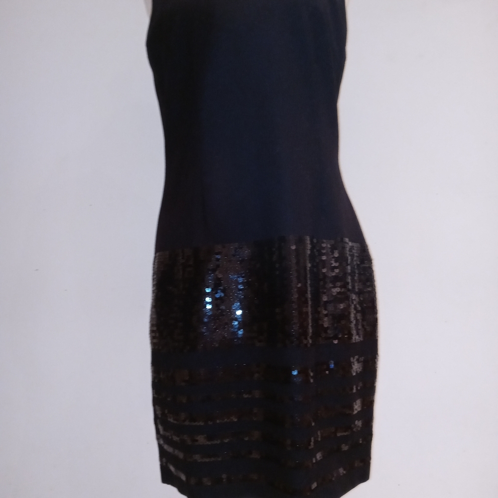 Calvin Klein Black Sequined Dress, 14 - Picture 5 of 9